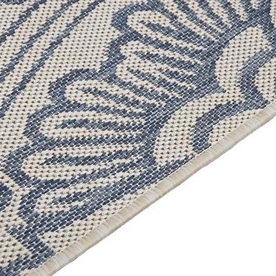 VidaXL Buitenkleed met patroon platgeweven 200x280 cm blauw VidaXL Buitenkleed met patroon platgeweven 200x280 cm blauw