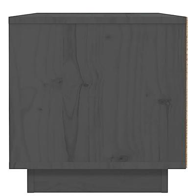 Nachtkastjes 2 st 40x34x35 cm massief grenenhout grijs