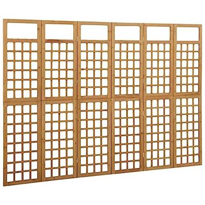 VidaXL Kamerscherm/trellis met 6 panelen 242,5x180 cm vurenhout