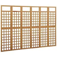 Kamerscherm/trellis met 6 panelen 242,5x180 cm vurenhout - thumbnail