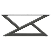 Salontafelpoten 2 st 70x(30-31,3) cm staal antraciet - thumbnail