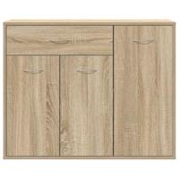 Dressoir 88x30x70 cm bewerkt hout sonoma eikenkleurig - thumbnail