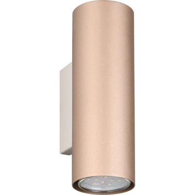 LED Wandlamp Buiten - Up & Down Licht - GU10 Fitting - IP20 - Koffie Metaal