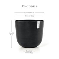 Ecopots Oslo Donkergrijs Ø45cm x H39,2 cm - thumbnail