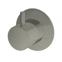 Stopkraan Hotbath Laddy Inbouw Rond Geborsteld Nikkel - thumbnail