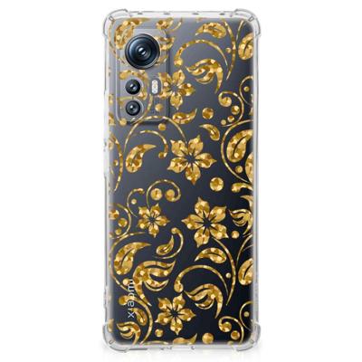 Xiaomi 12 | 12x Case Gouden Bloemen Xiaomi 12 | 12x Case Gouden Bloemen