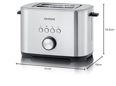 Severin AT2620 Broodrooster Zwart - thumbnail