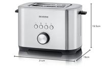 Severin AT2620 Broodrooster Zwart - thumbnail