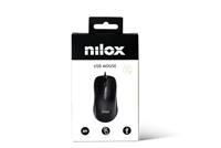Muis Nilox MOUSB1014 Zwart 2400 dpi - thumbnail