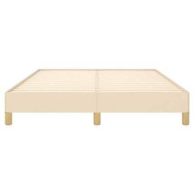 Bedframe stof crmekleurig 140x200 cm