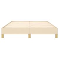 Bedframe stof crmekleurig 140x200 cm - thumbnail