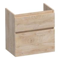 Brauer Delight - Onderkast Ondiep - 60 cm - met 2 Softclose Lades Greeploos en 1 Sifon Uitsparing - Forest Wheat - thumbnail