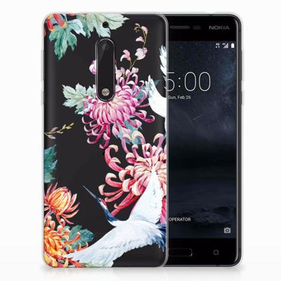 Nokia 5 | TPU Hoesje | Bird Flowers