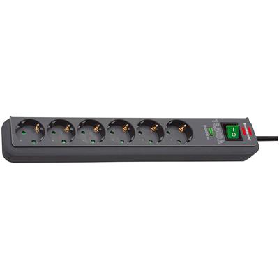 Stekkerdoos brennenstuhl osb 6vd 5m zwart