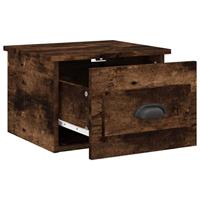 Nachtkastjes 2 st wandgemonteerd 41,5x36x28 cm gerookt eiken - thumbnail