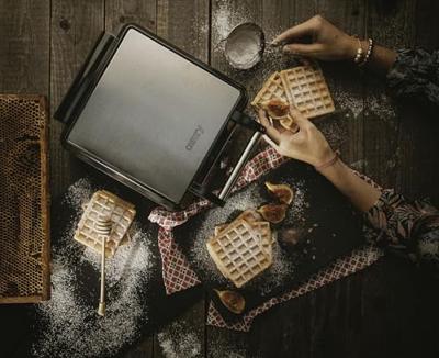 Camry CR 3025 wafelijzer 4 wafel(s) Zwart 1500 W