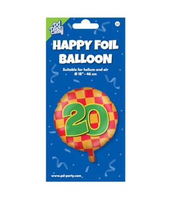 Paperdreams Happy folie ballon - 20 jaar