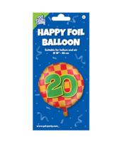 Paperdreams Happy folie ballon - 20 jaar - thumbnail