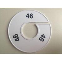 Maatring 11 cm wit/zwart 46 - thumbnail