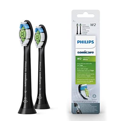 Philips HX6062/13 W2 Optimal White-Opzetborstels 2 Stuks Zwart