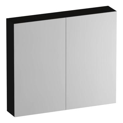 Brauer Impress Spiegelkast 80 cm - zonder Verlichting - Met 2 Dubbelzijdige Spiegeldeuren - Timber Black