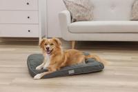 KERBL - Gevoerde vloermatras L - 80 x 60 x 6 cm - JEROME kussen - Donkergroen - - thumbnail