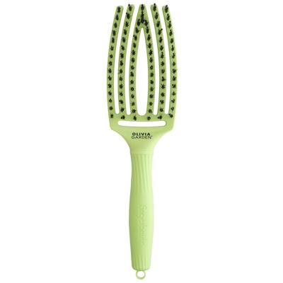 Olivia Garden Fingerbrush Boar & Nylon Green Pistachio Olivia Garden Fingerbrush Boar & Nylon Green Pistachio