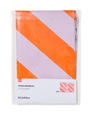 HEMA Verzendzakken 33.5x43cm strepen - 10 stuks