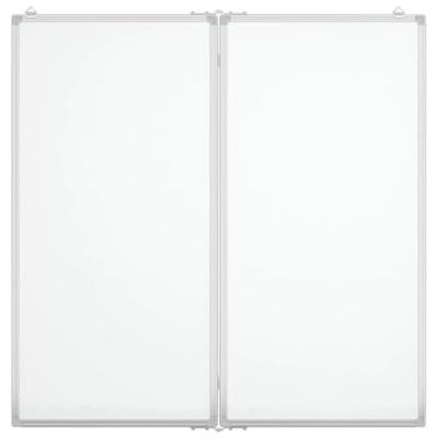 Whiteboard magnetisch inklapbaar 100x100x1,7 cm aluminium