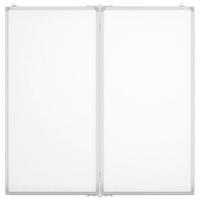 Whiteboard magnetisch inklapbaar 100x100x1,7 cm aluminium - thumbnail