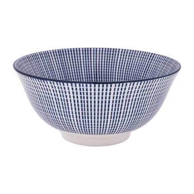 Schaaltje blue print - stripes - ⌀15 cm