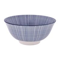 Schaaltje blue print - stripes - ⌀15 cm - thumbnail