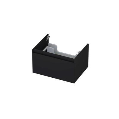 INK - Onderkast 1 Lade Greeploos Gelakt 45gr - 600x450x350 Mm - Mat Zwart