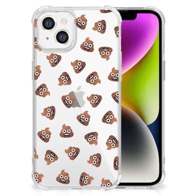 Doorzichtige Silicone Hoesje voor iPhone 14 Poep Emojis Doorzichtige Silicone Hoesje voor iPhone 14 Poep Emojis