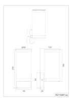 Trio Design wandlampBonito zwart - R21596132 - thumbnail