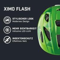 Olympic Sportswear Alpina sports kinderhelm ximo flash green dino 49-54 glans - thumbnail