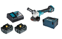 Makita DGA513RTJ Accu Haakse Slijper 125mm 18V 5.0Ah in Mbox - thumbnail
