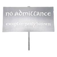 The Lord of the Rings Metalbird No Admittance Sign 32 cm - thumbnail