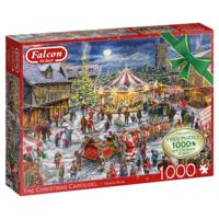Falcon de luxe Falcon The Christmas Carousel 2x 1000 stukjes - Legpuzzel voor Volwassenen - thumbnail
