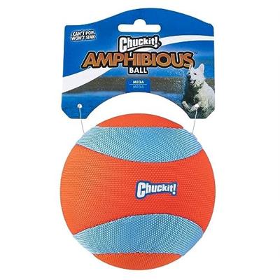 CHUCKIT AMPHIBIOUS MEGA BALL ORANJE / BLAUW - thumbnail