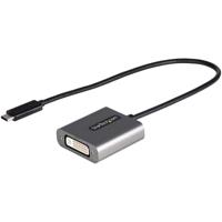 Adapter USB C naar DVI Startech CDP2DVIEC Zwart Zilverkleurig Zwart/Zilverkleurig - thumbnail