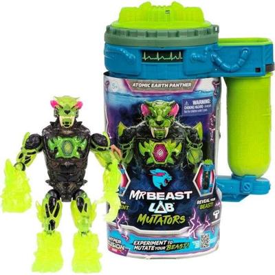 Mutator Atomic Earth Panther Figuur - MRBEAST LAB - ROCK - 13 cm - Geschikt voor kinderen vanaf 5 jaar