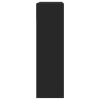 Schoenenkast met 2 klaplades 80x34x116 cm zwart - thumbnail