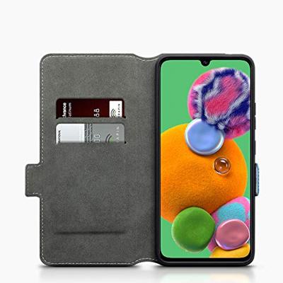 Qubits - slim wallet hoes - Samsung Galaxy A90 - Lichtblauw Qubits - slim wallet hoes - Samsung Galaxy A90 - Lichtblauw