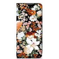 Smart Cover voor OnePlus 10 Pro Dark Flowers - thumbnail