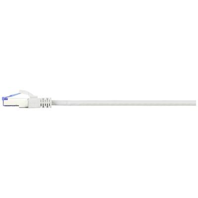 Renkforce RF-5266142 RJ45 Netwerkkabel, patchkabel CAT 6A S/FTP 3.00 m Grijs Slimline, Flexibel, Snagless, Vlambestendig 1 stuk(s)