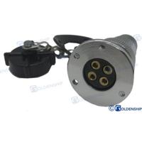GS11022 - WATERDICHTE STEKKERS VAN 3 AMP. 4 POLEN - thumbnail