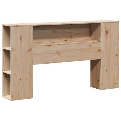 Bed met boekenkast zonder matras massief grenenhout 120x190 cm