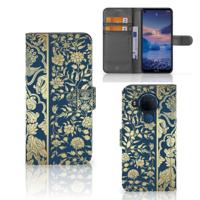 Nokia 5.4 Hoesje Beige Flowers - thumbnail