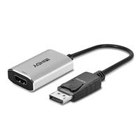 Lindy 41094 video kabel adapter 0,11 m DisplayPort HDMI Grijs - thumbnail